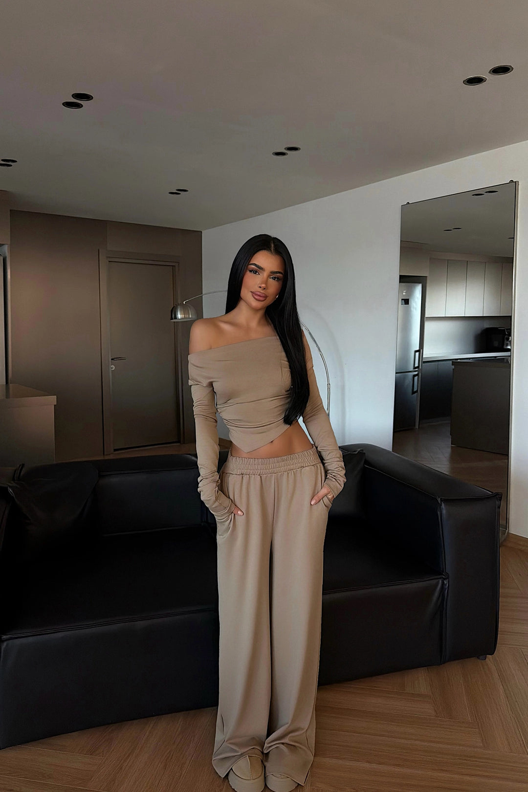 EYY Women Beige Trouser Set - San Miguel de Allende