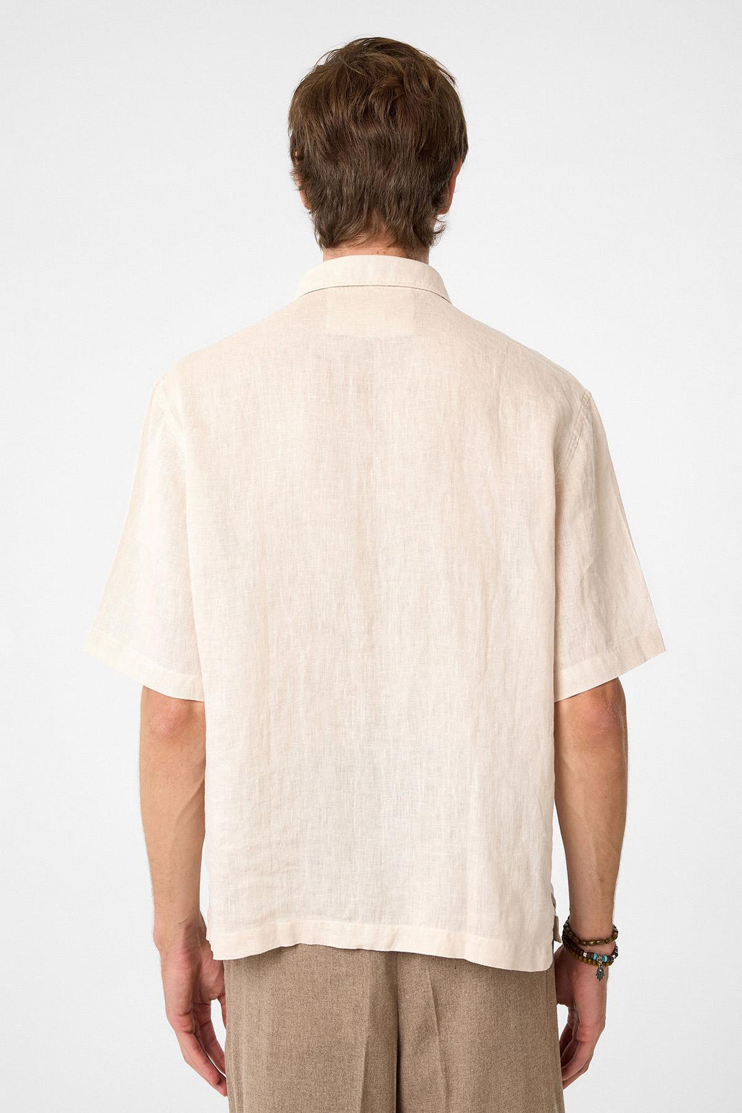 ANT Antioch Bej 100% Linen Relaxed Fit Men's Shirt - Zapopan