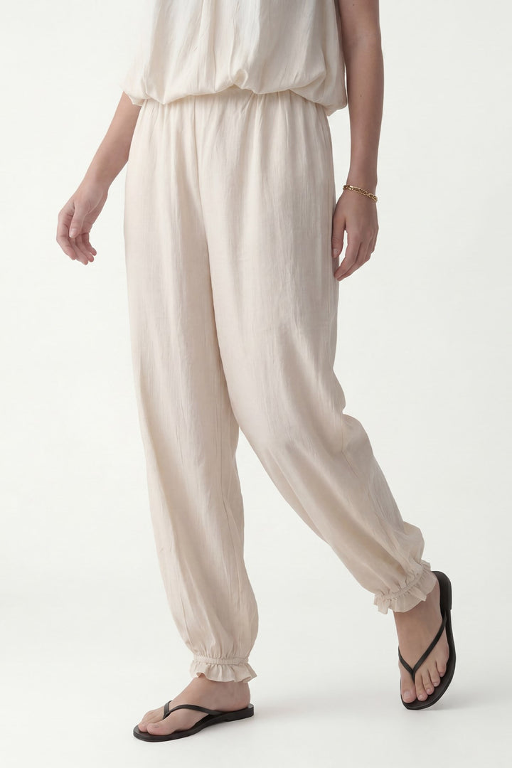 ANT Antioch Bej 100% Lyocell Bluz Pantolon Takım - Lancaster