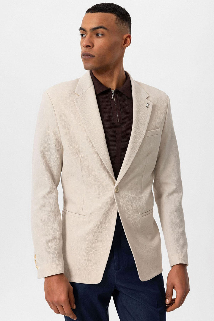 ANT Antioch Men's Blazer Jacket with Single Button and No Collar - Southampton
