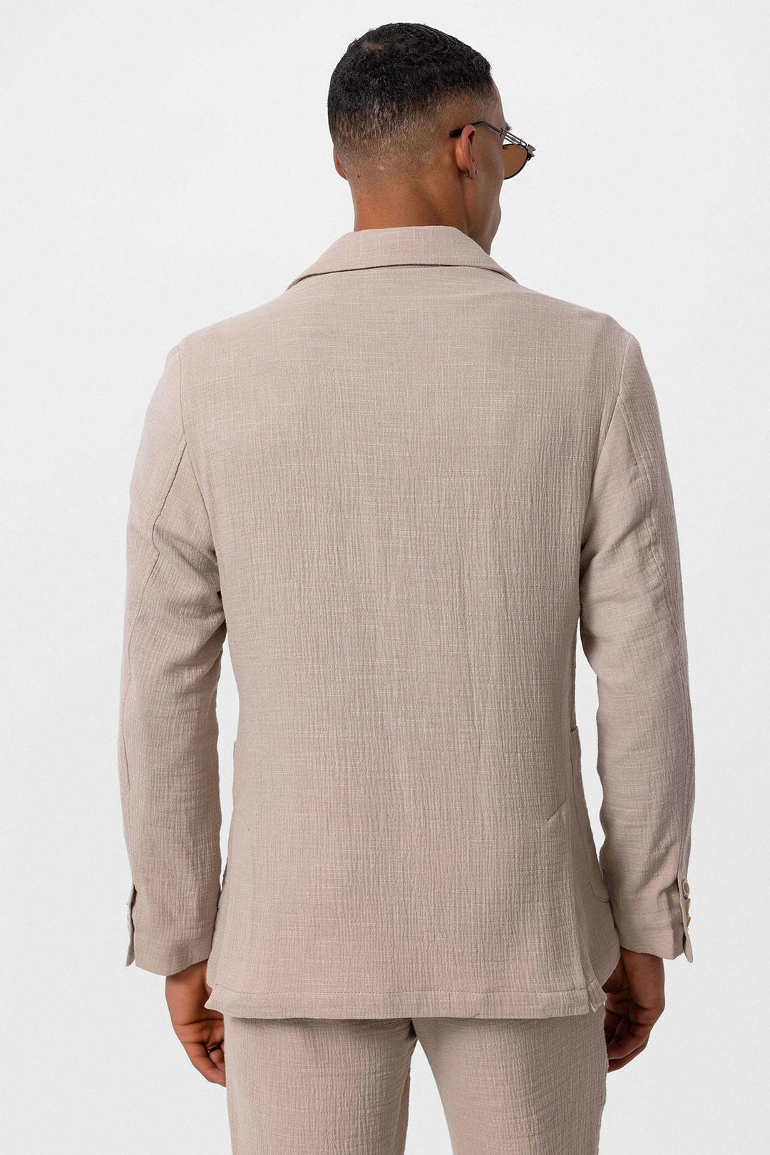 ANT Antioch Bej Astarsız Torba Cepli Erkek Blazer Ceket - Seelze