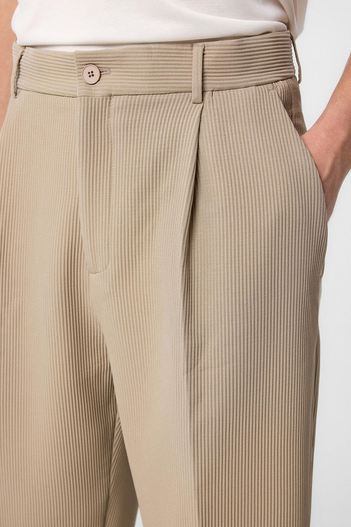 ANT Antioch Bej Baggy Fitilli Men's Pants - Suceava