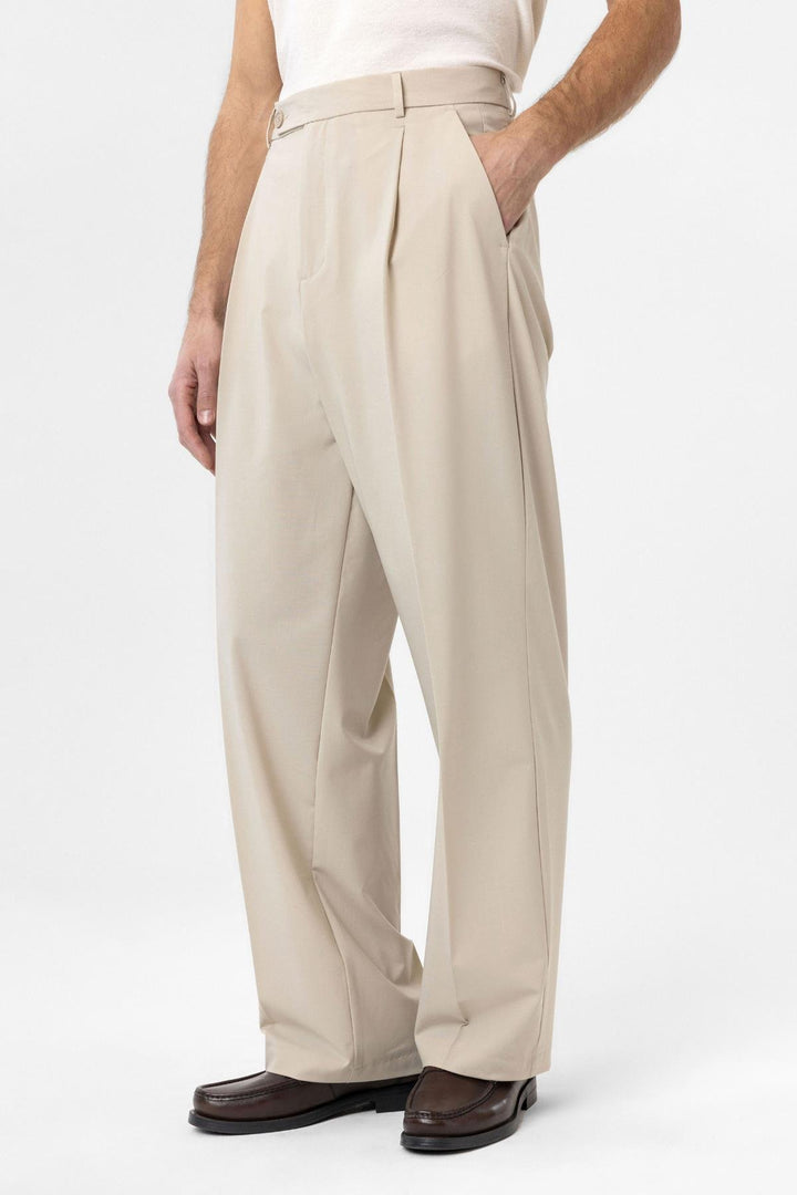 ANT Antioch Bej Baggy Yüksek Bel Erkek Kumaş Pantolon - Tuxtepec