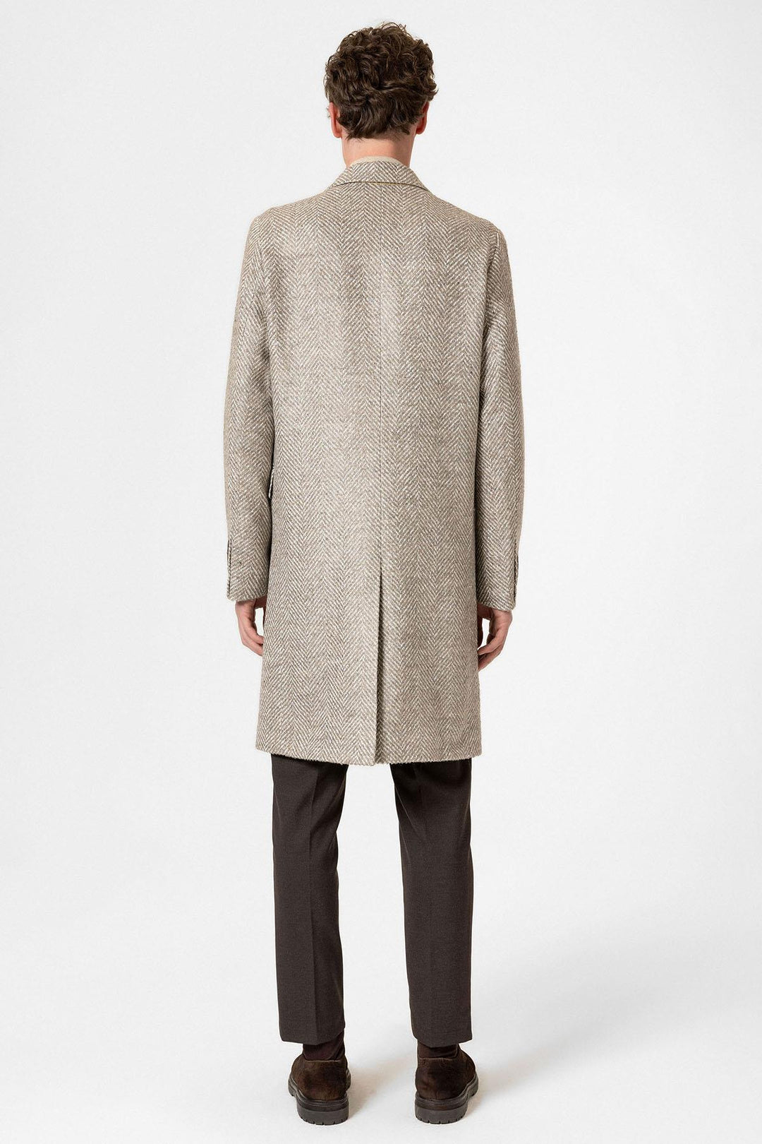 ANT Antioch Lord Fishbone Patterned Men's Coat - Bromley