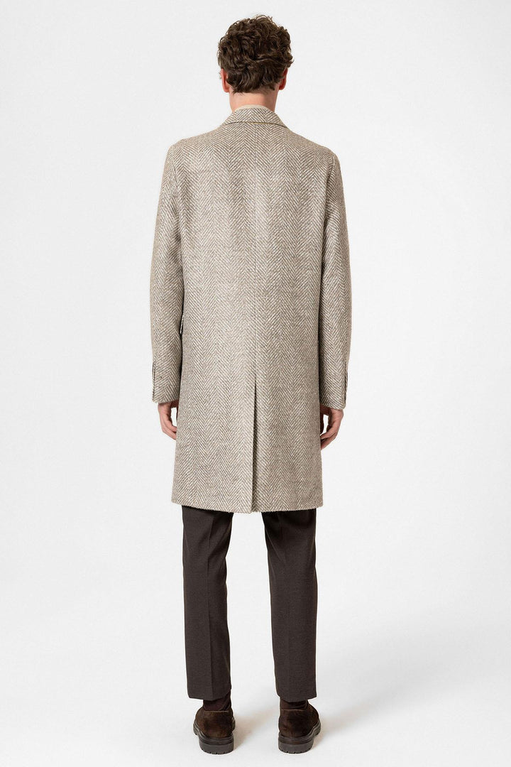 ANT Antioch Lord Fishbone Patterned Men's Coat - Bromley