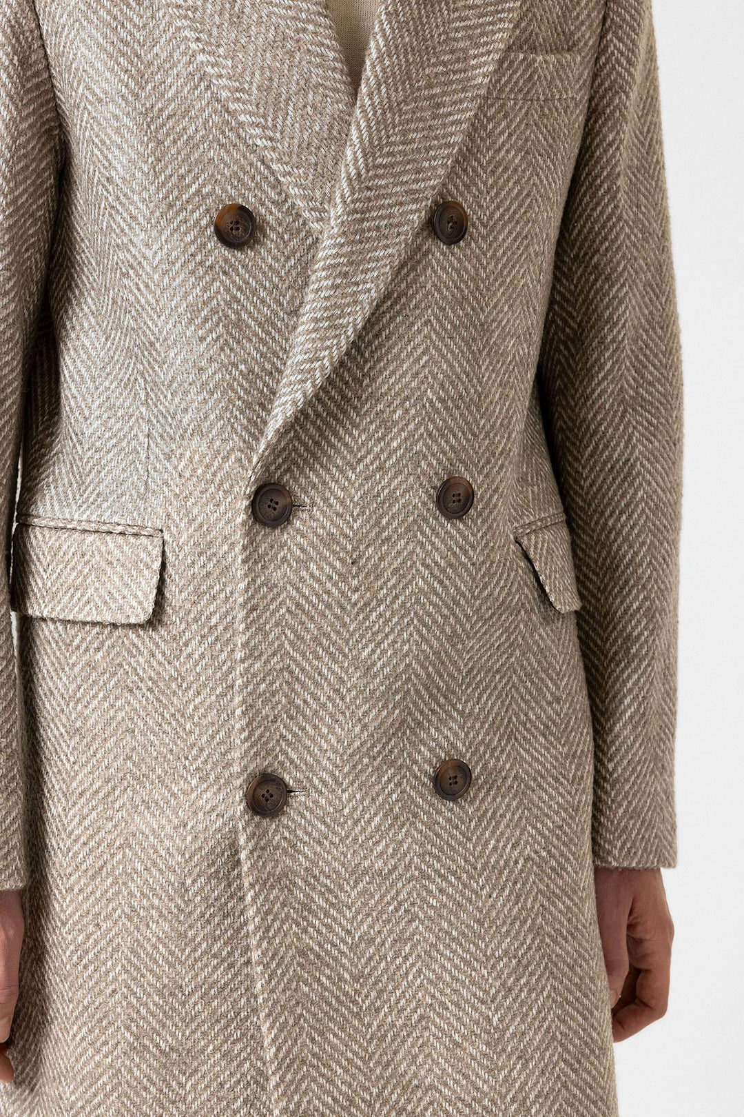 ANT Antioch Lord Fishbone Patterned Men's Coat - Bromley