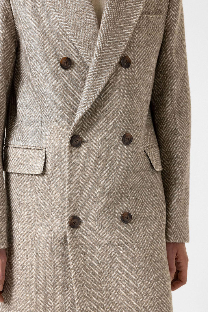 ANT Antioch Lord Fishbone Patterned Men's Coat - Bromley
