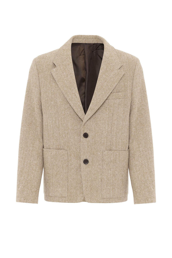 ANT Antioch Mr. Herringbone Patterned Oversized Men's Blazer Jacket - Rochester