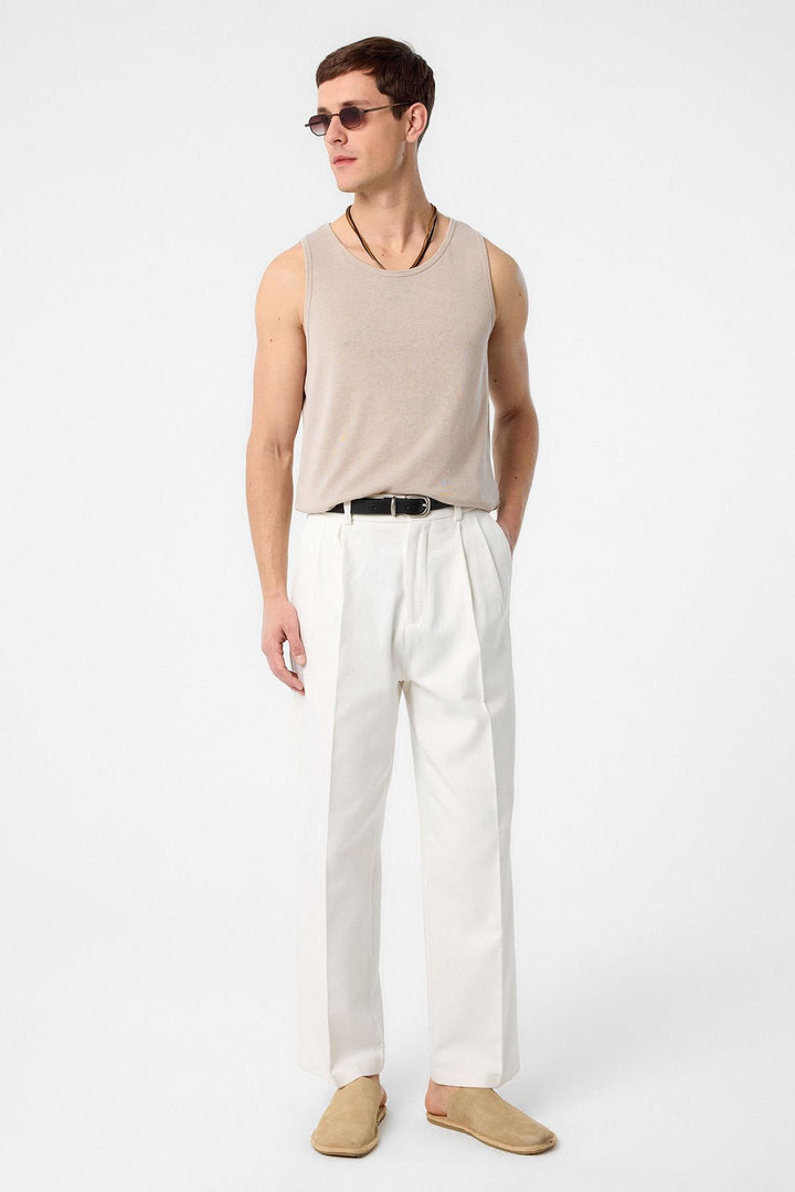 ANT Antioch Bej Basic Men's Tank Top - Corroios