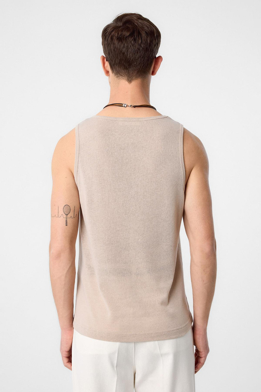 ANT Antioch Bej Basic Men's Tank Top - Corroios