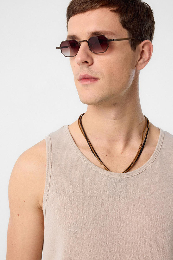 ANT Antioch Bej Basic Men's Tank Top - Corroios
