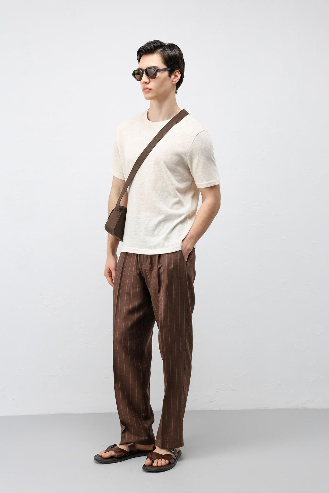 ANT Antioch Bej Basic Erkek T-Shirt - Lozova