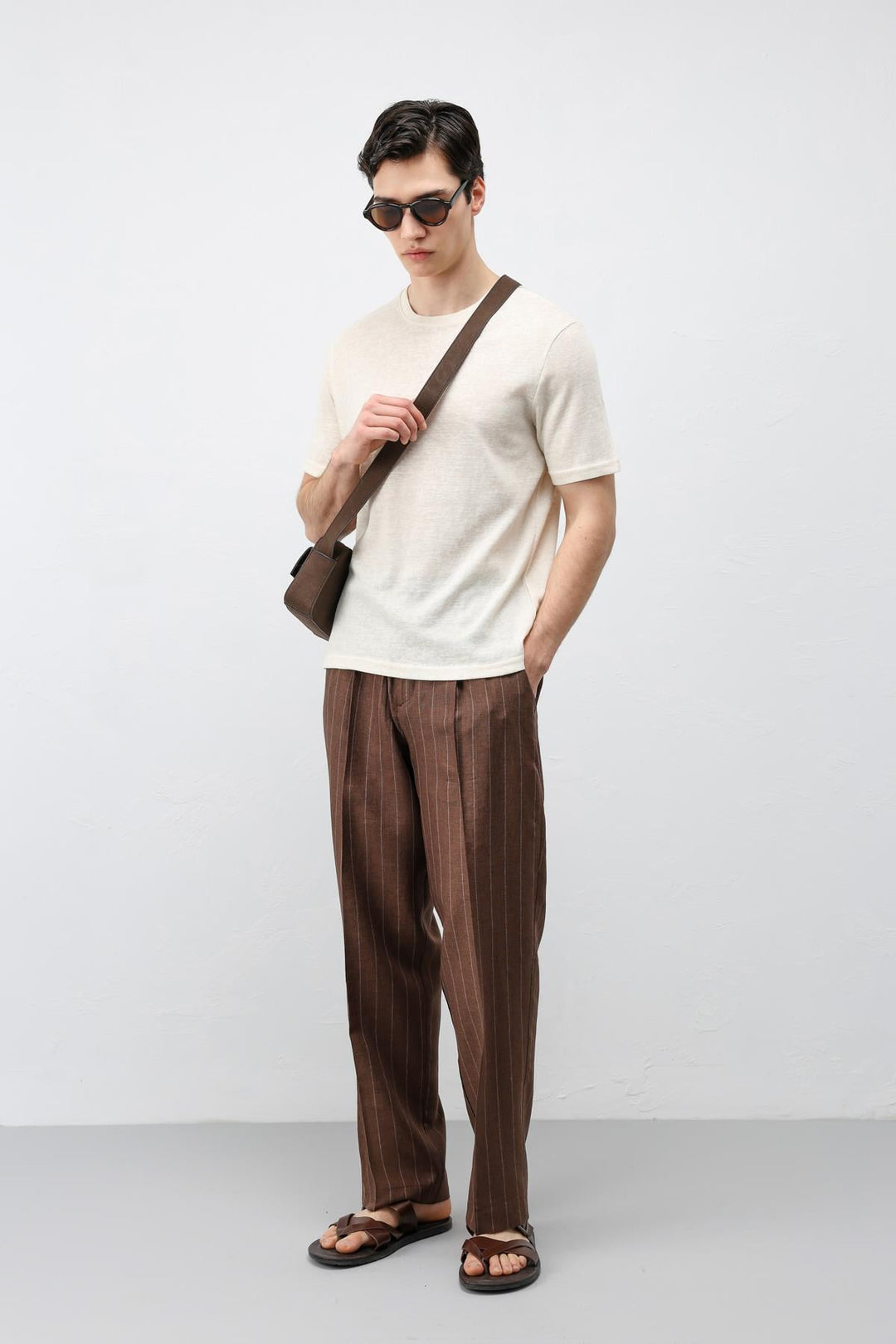 ANT Antioch Bej Basic Erkek T-Shirt - Lozova