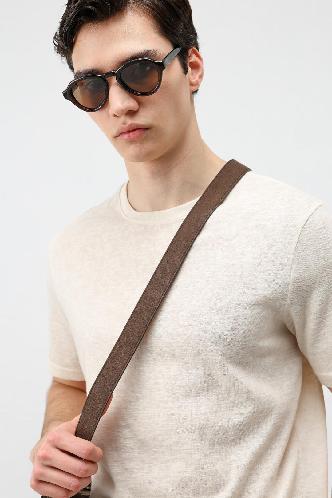 ANT Antioch Bej Basic Erkek T-Shirt - Lozova