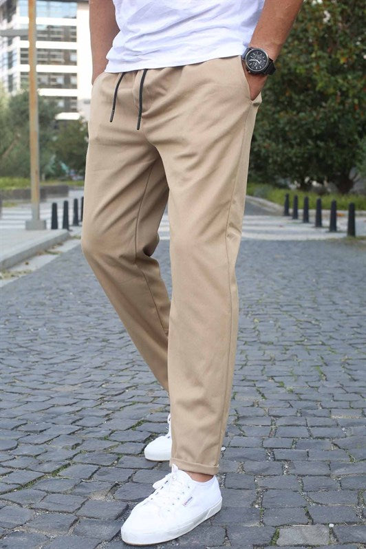 MDX Beige Basic Jogger Pants 5486 - Bradford West Gwillimbury