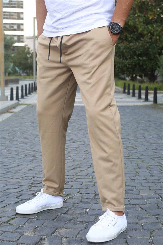 MDX Beige Basic Jogger Pants 5486 - Bradford West Gwillimbury