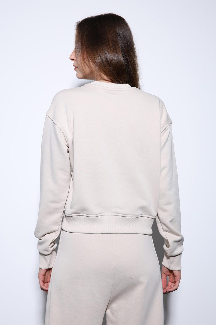 ANT Antioch Bej Basic Kadın Sweatshirt - Owings Mills