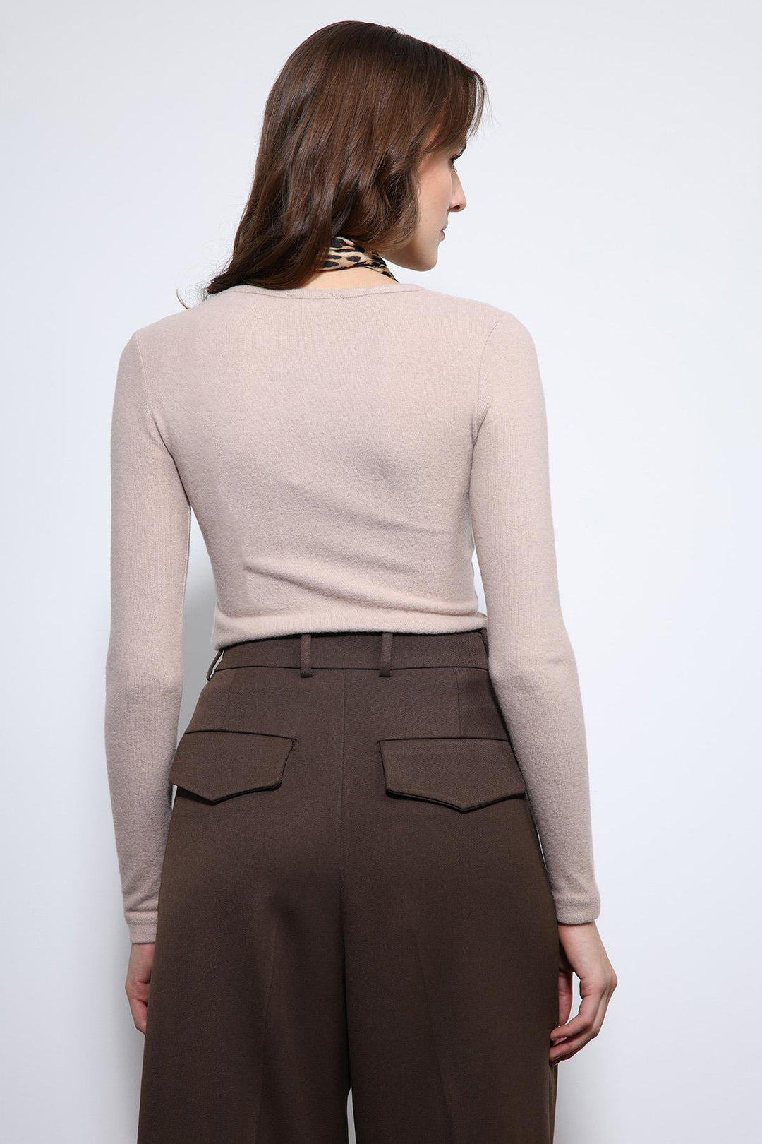 ANT Antioch Bej Basic Uzun Kollu T-Shirt - Oldenburg