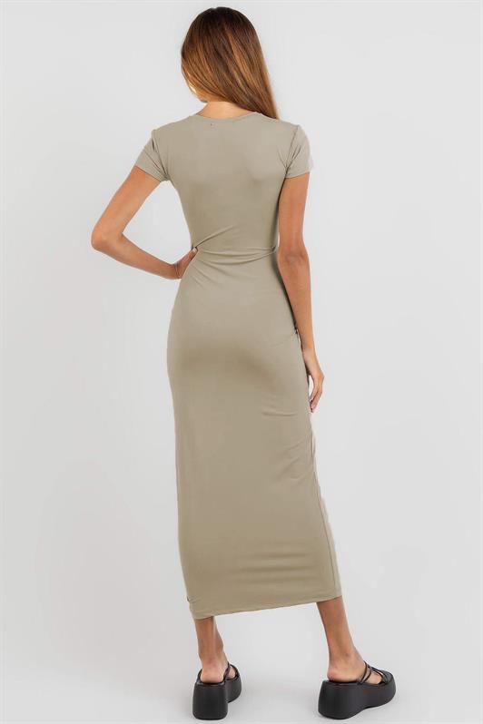 MDX Beige Basic Half Fisherman Long Dress MG1856 - Créteil