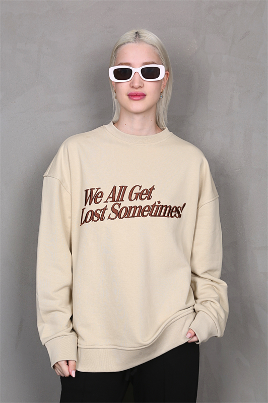 MDX Beige Printed Sweatshirt MG1901 - Sanford