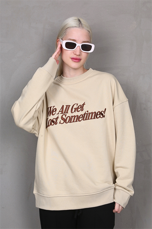 MDX Beige Printed Sweatshirt MG1901 - Sanford