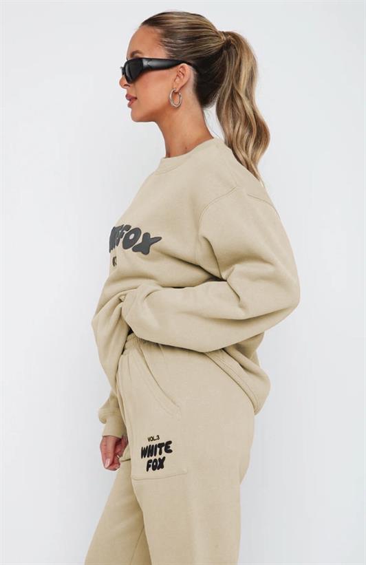 MDX Beige Bicycle Collar Printed Sweatshirt MG1904 - West Palm Beach