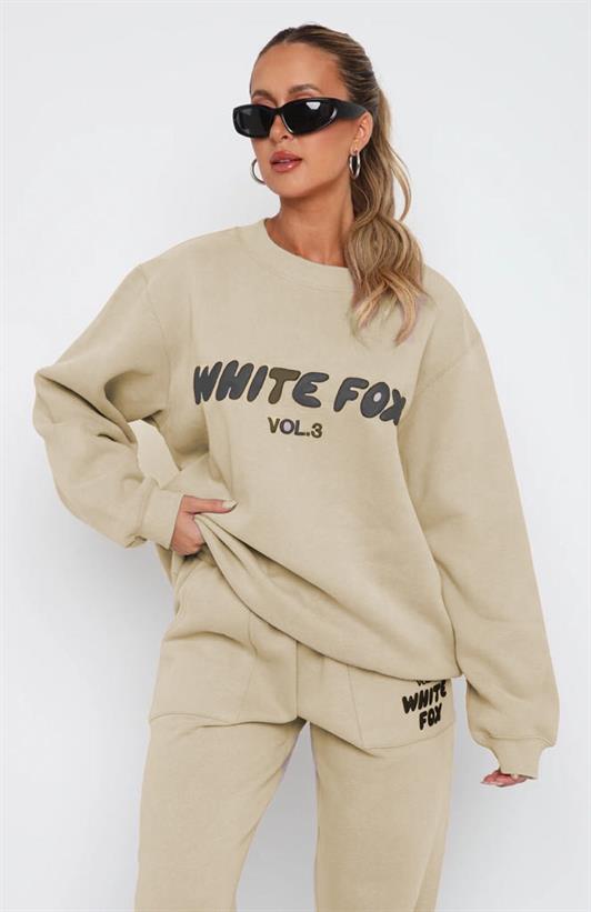 MDX Beige Bicycle Collar Printed Sweatshirt MG1904 - West Palm Beach