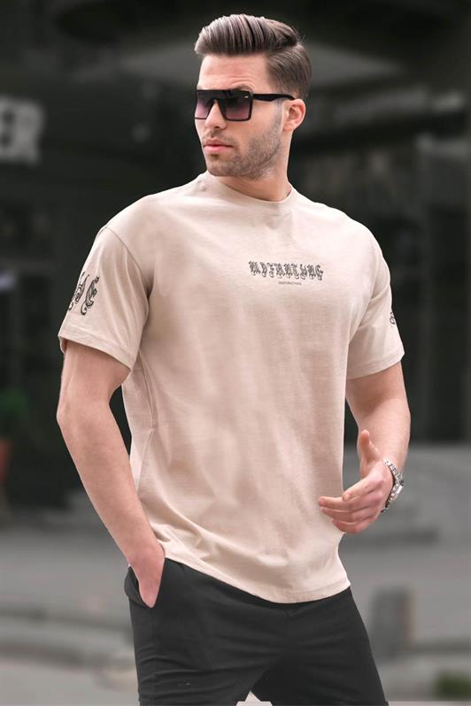 MDX Beige Bicycle Collar Men's T-shirt 6112 - Valdosta