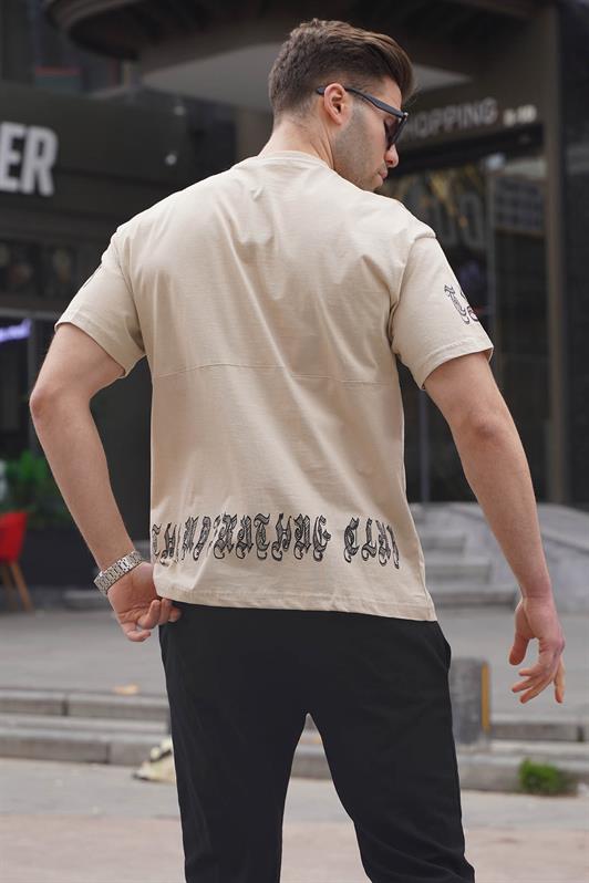 MDX Beige Bicycle Collar Men's T-shirt 6112 - Valdosta