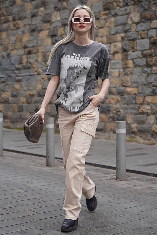 MDX Beige Cargo Pants with Pocket Details MG1602 - Stourbridge