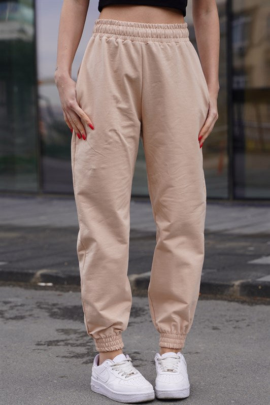 MDX Beige Comfort Fit Basic Sweatpants MG1635 - Santa Catarina Otzolotepec