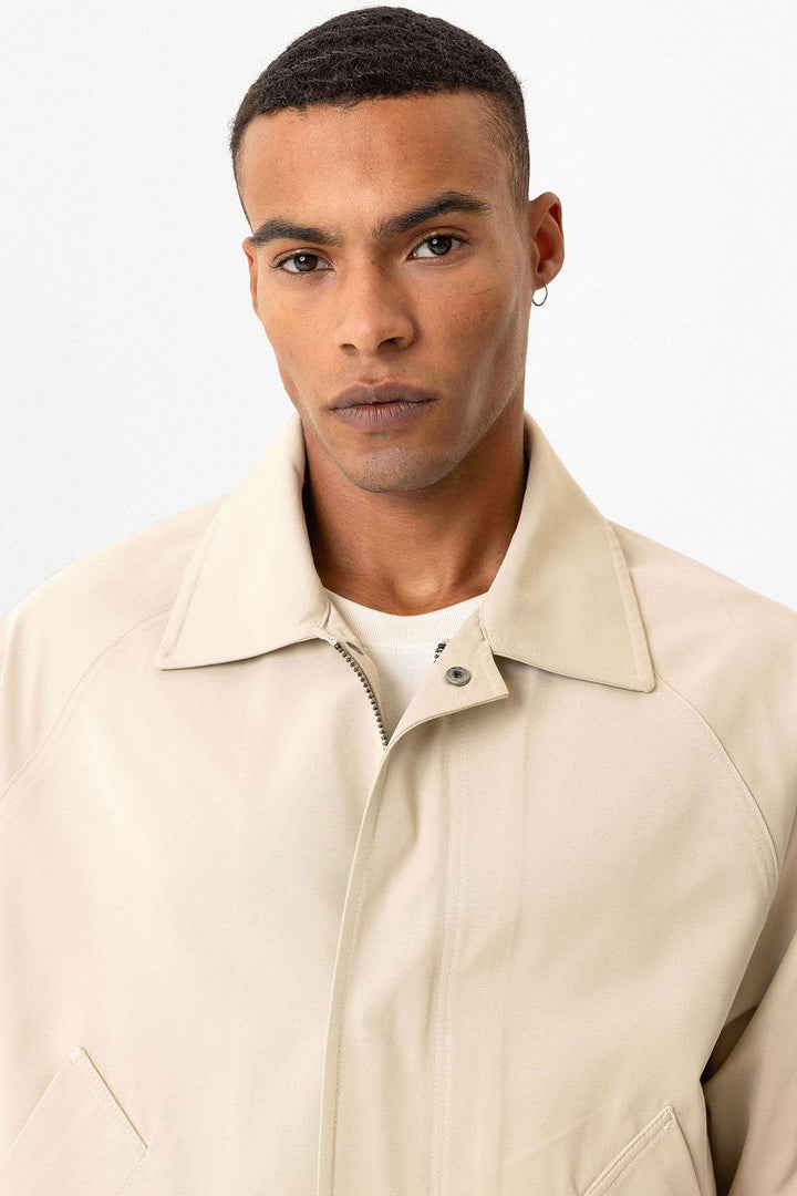 ANT Antioch Bej Crop Fit Spring Men's Jacket - Stade