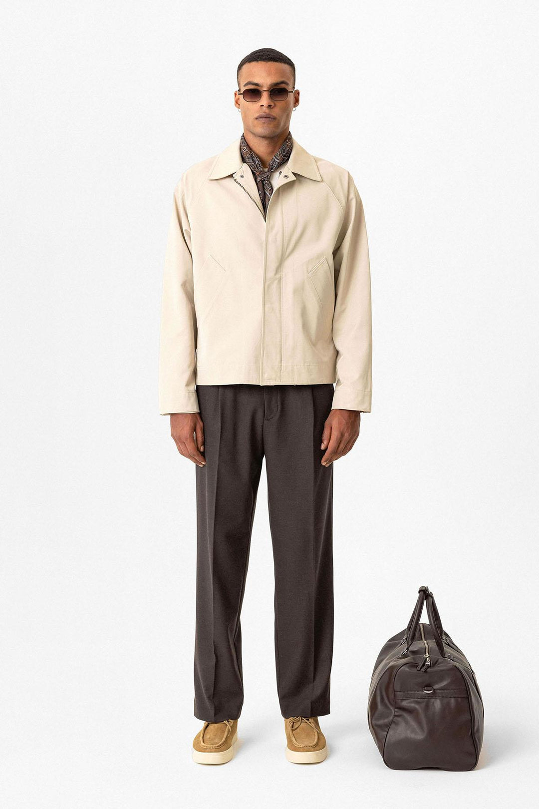 ANT Antioch Bej Crop Fit Spring Men's Jacket - Stade