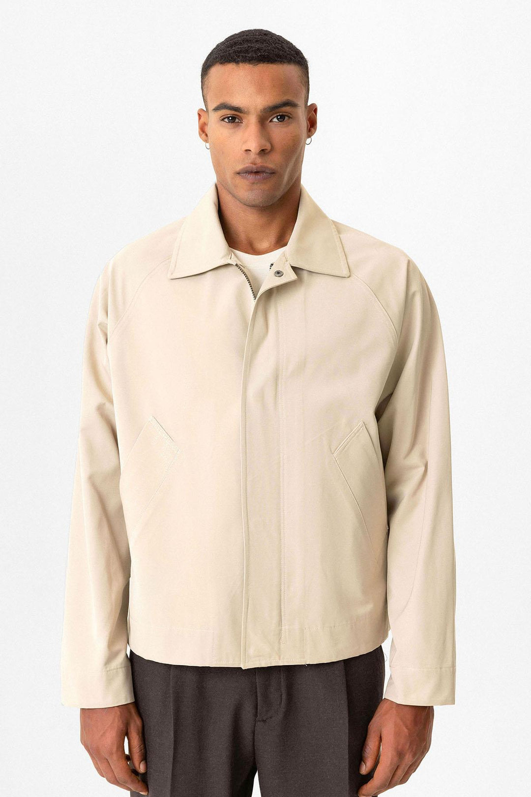 ANT Antioch Bej Crop Fit Spring Men's Jacket - Stade
