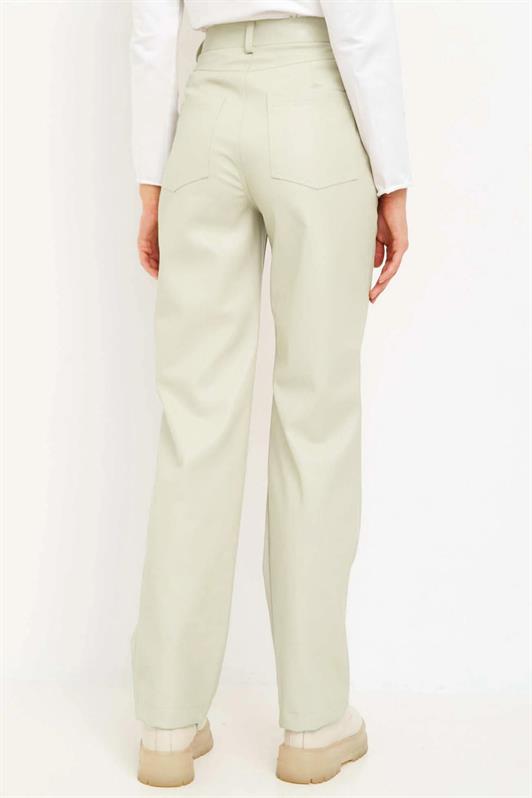 MDX Beige Leather Basic Women's Pants MG1316 - Fort Pierce