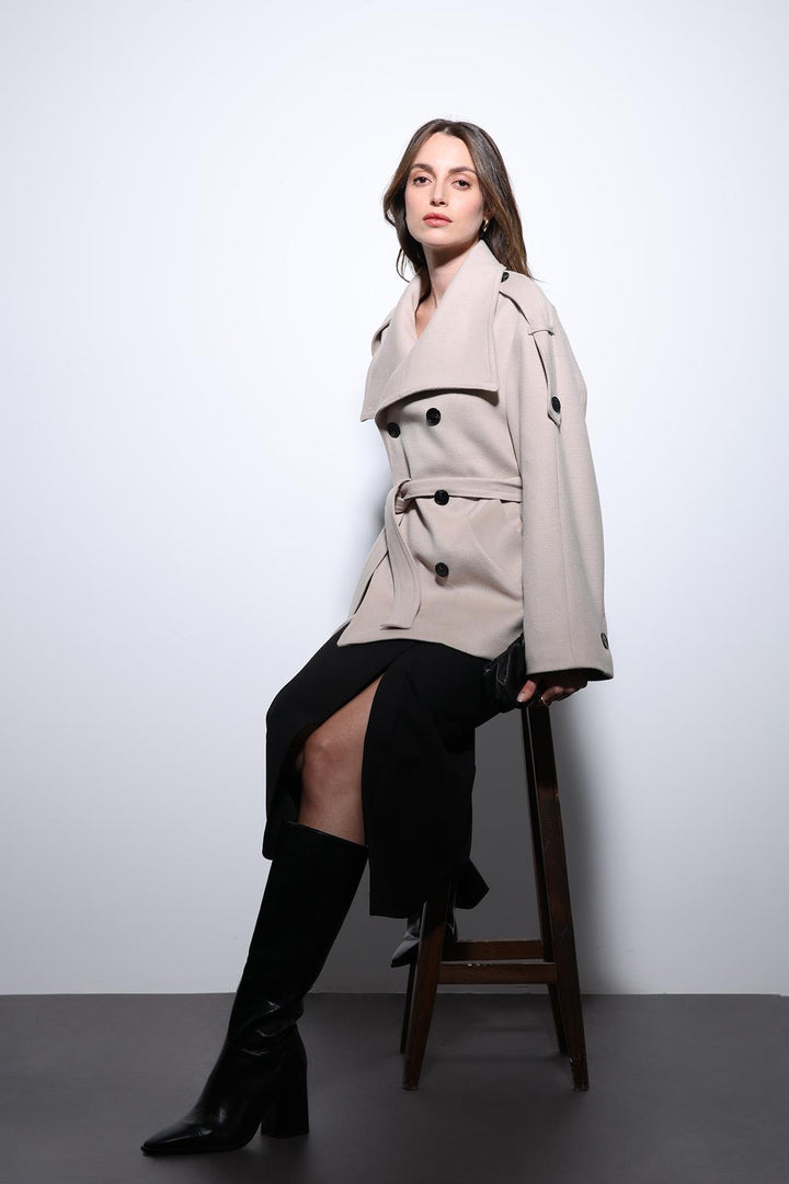 ANT Antioch Lord Shawl Collar Wrap Women's Coat - Jalapa