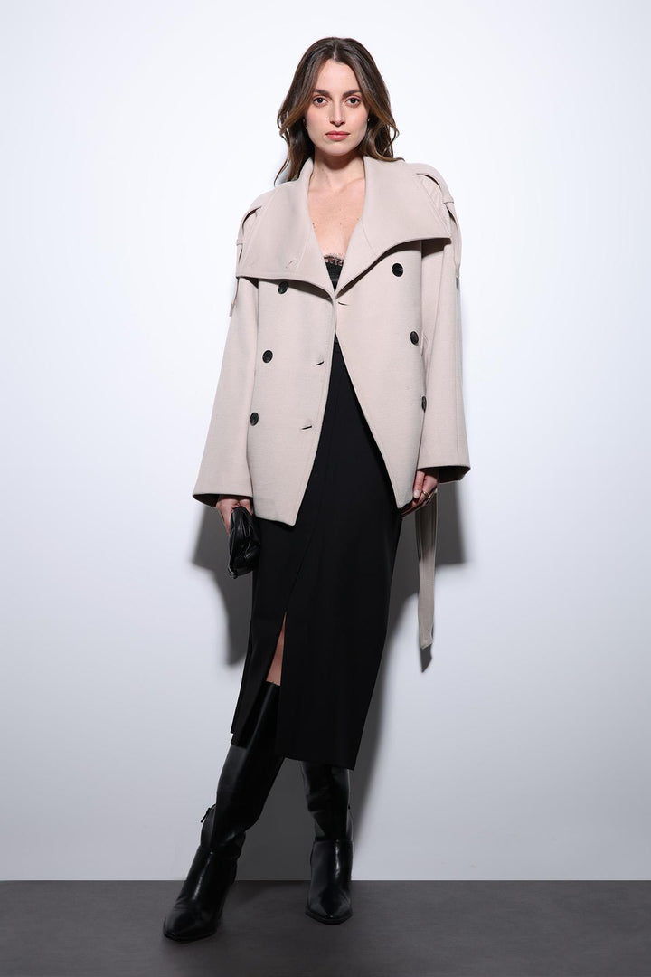 ANT Antioch Lord Shawl Collar Wrap Women's Coat - Jalapa