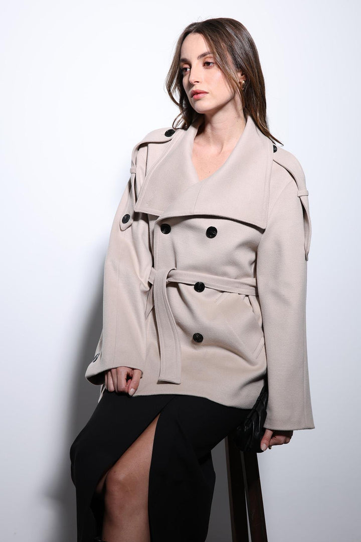 ANT Antioch Lord Shawl Collar Wrap Women's Coat - Jalapa