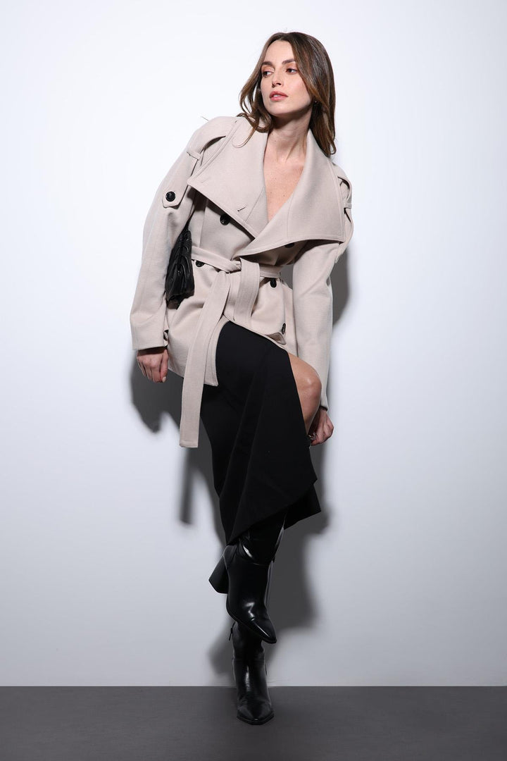 ANT Antioch Lord Shawl Collar Wrap Women's Coat - Jalapa