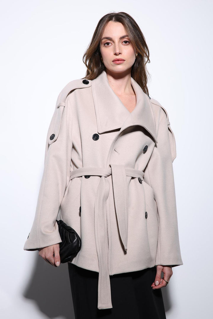 ANT Antioch Lord Shawl Collar Wrap Women's Coat - Jalapa