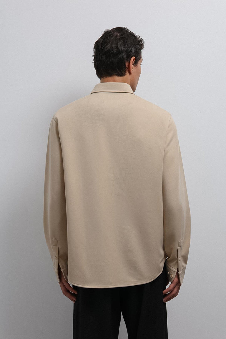 ANT Antioch Bej Button-Down Collar Relax Fit Men's Shirt - Huntersville