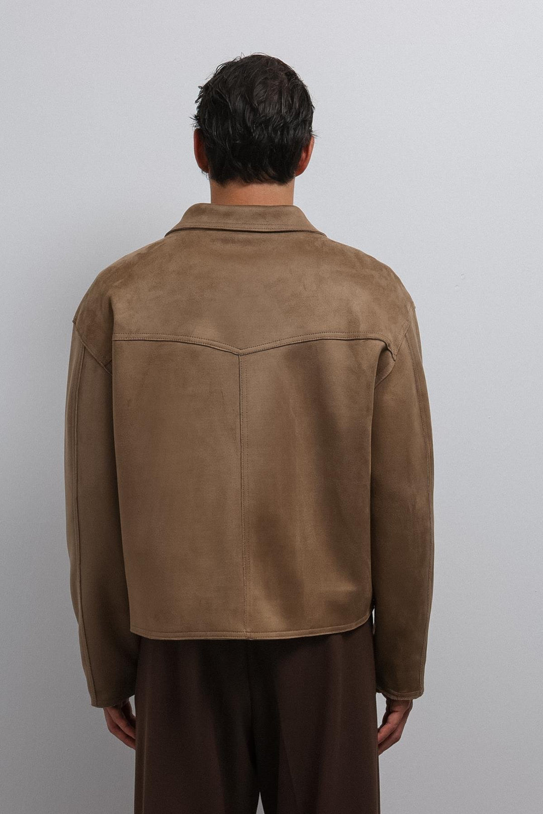 ANT Antioch Men's Faux Suede Jacket with Zipper - Gallatin