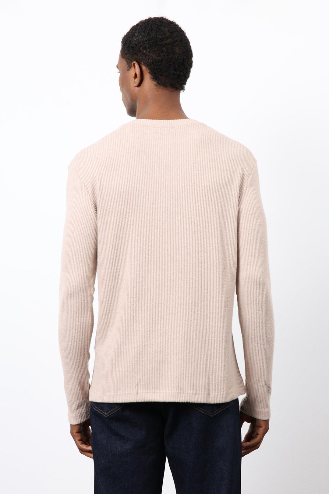 ANT Antioch Bej Fitilli Düğmeli Yaka T-Shirt - Catanzaro