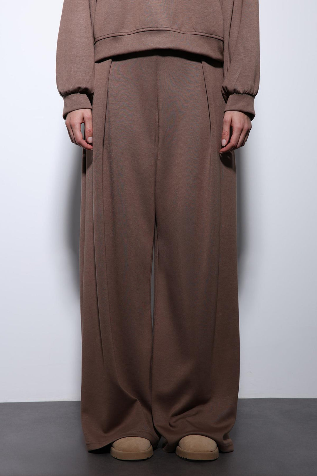 ANT Antioch Bej Geniş Paça Relaxed Kadın Takım - Markham