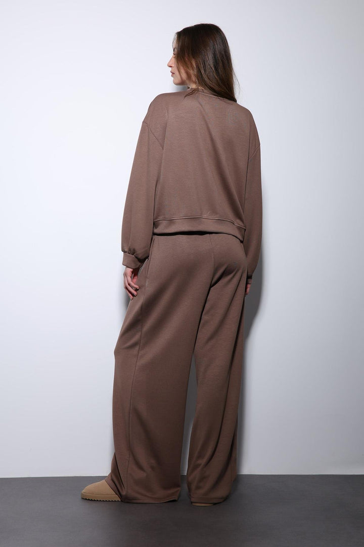 ANT Antioch Bej Geniş Paça Relaxed Kadın Takım - Markham