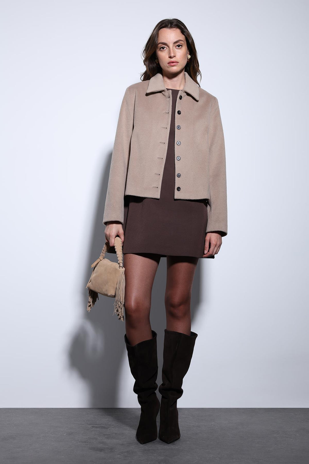 ANT Antioch Lord Shirt Collar Short Pea Coat - Uden