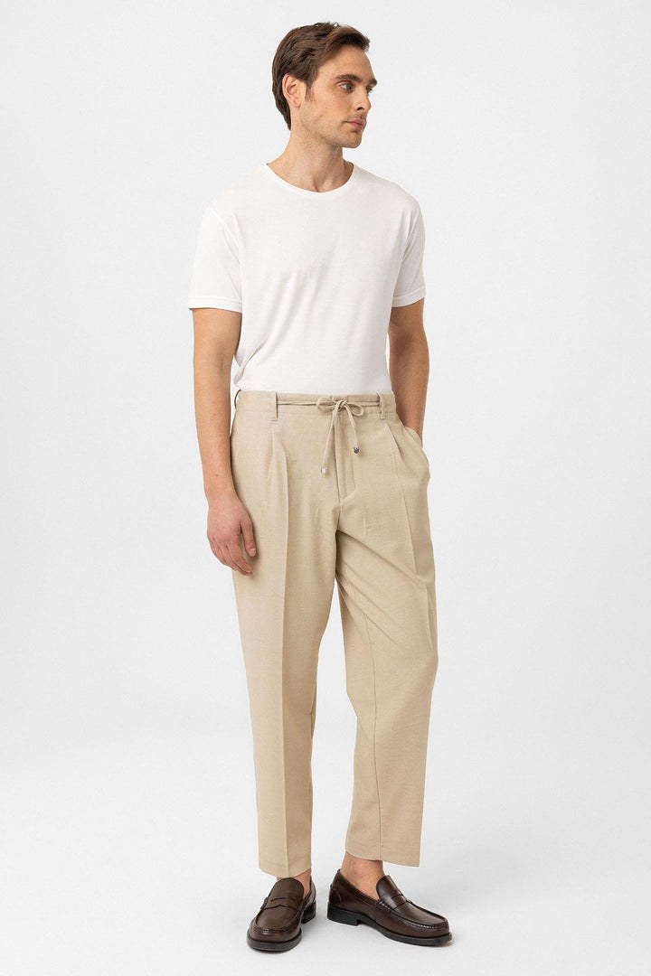 ANT Antioch Bej Jogger Relaxed Fit  Erkek Pantolon - Kleve
