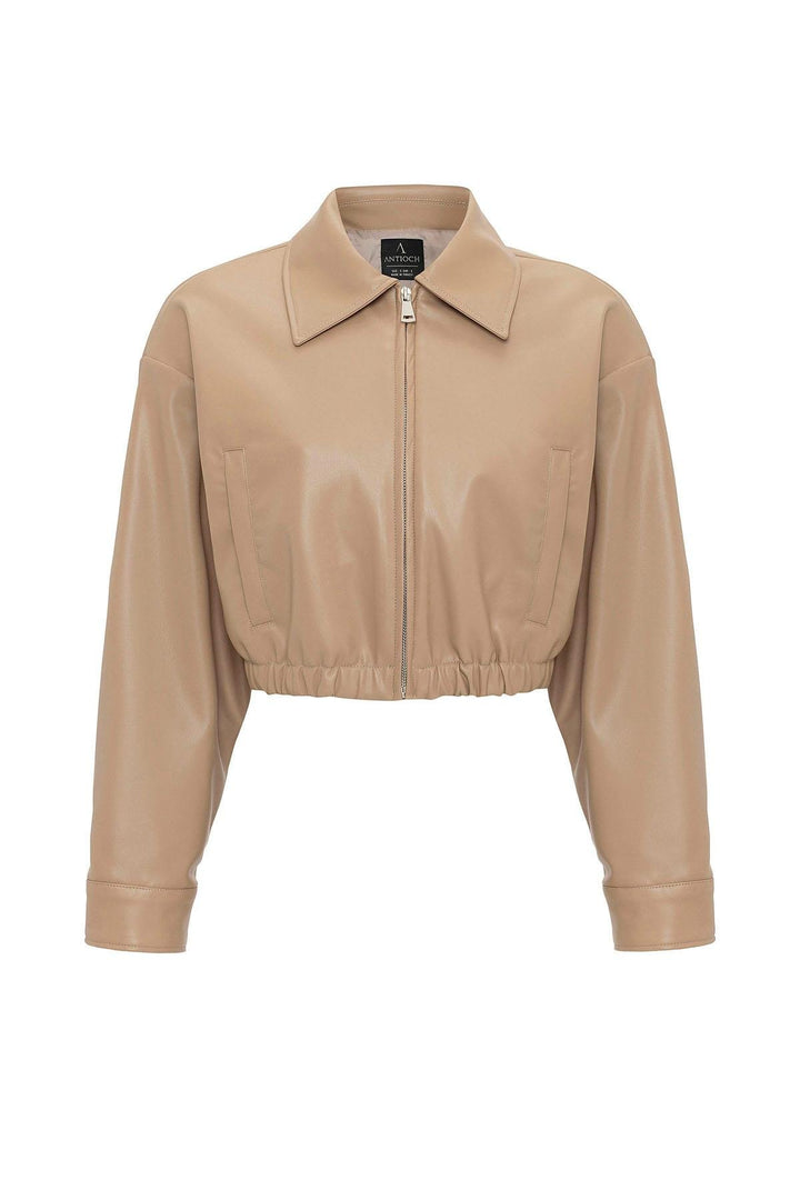 ANT Antioch Women's Belted Faux Leather Jacket - Brooklyn