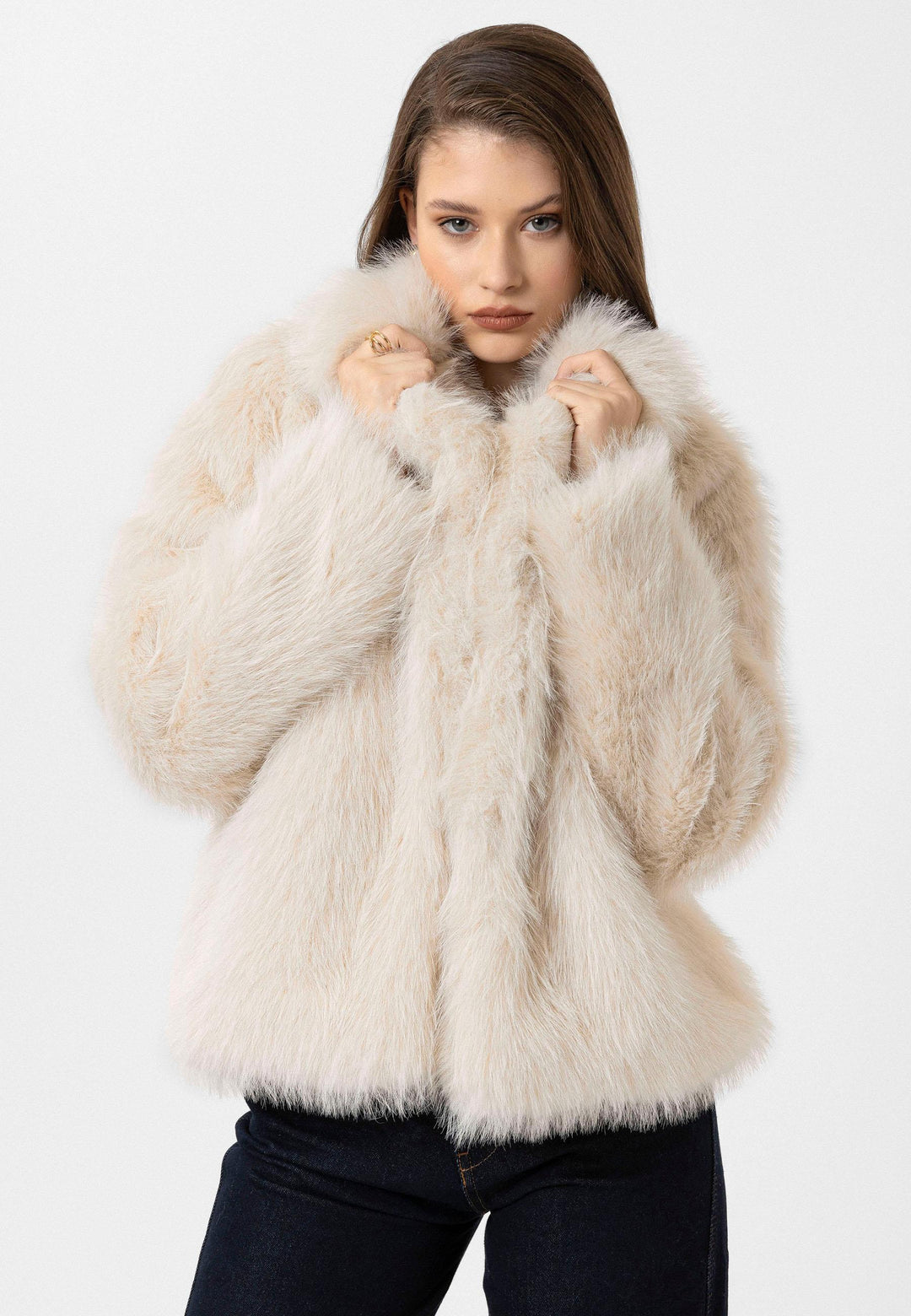 ANT Antioch Women's Jacket with Faux Fur Collar - Pueblo