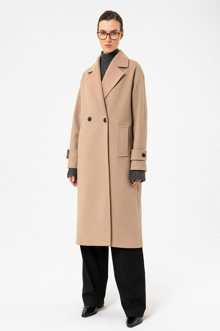 ANT Antioch Lord Woman Soft Scented Oversized Wrap Coat - Tiel
